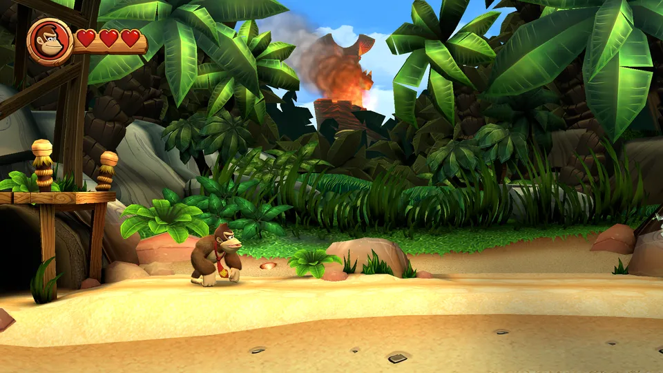 Donkey Kong Country Returns HD running through nxnative