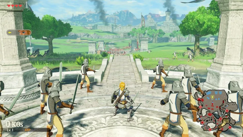 Hyrule Warriors: Age of Calamity running through nxnative