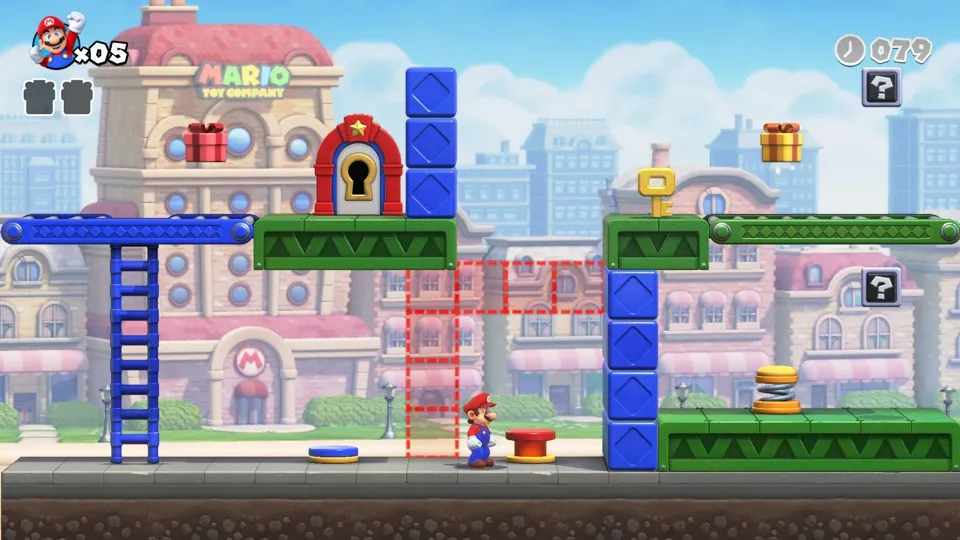 Mario vs. Donkey Kong running through nxnative