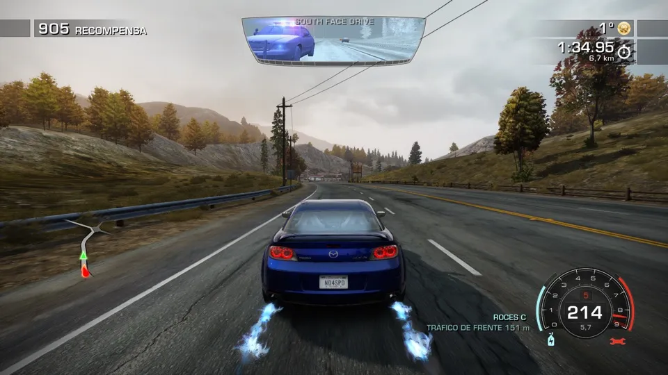 Need for Speed: Hot Pursuit Remastered running through nxnative