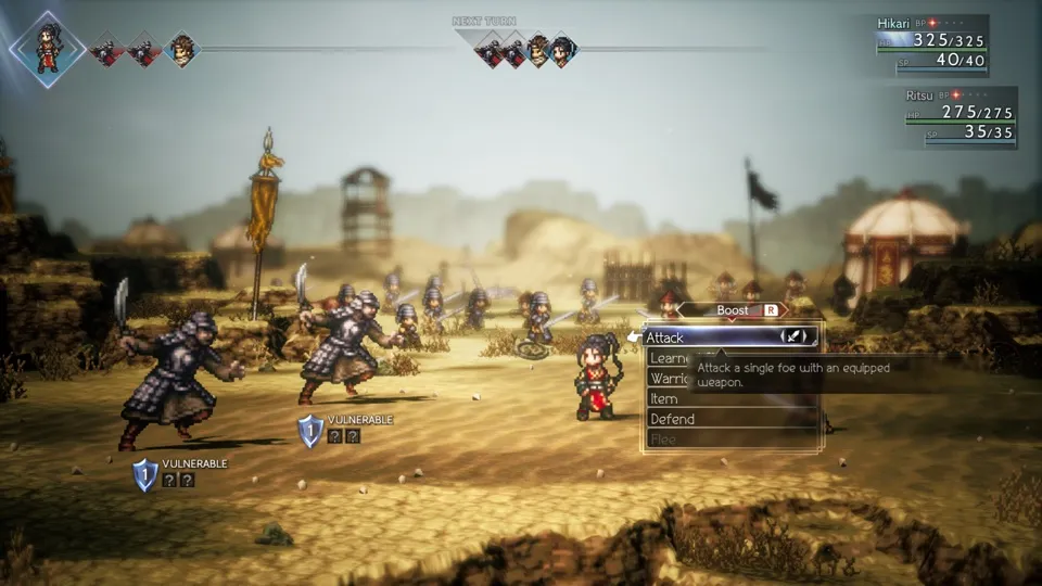 Octopath Traveler II running through nxnative