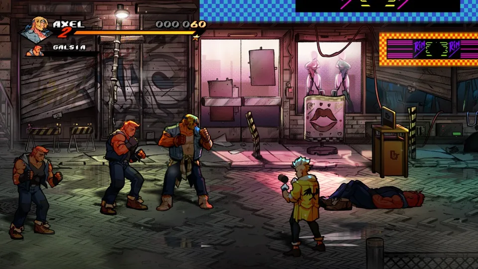 Streets of Rage 4 running through nxnative