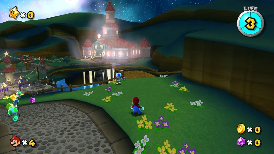 Super Mario Galaxy running through nxnative