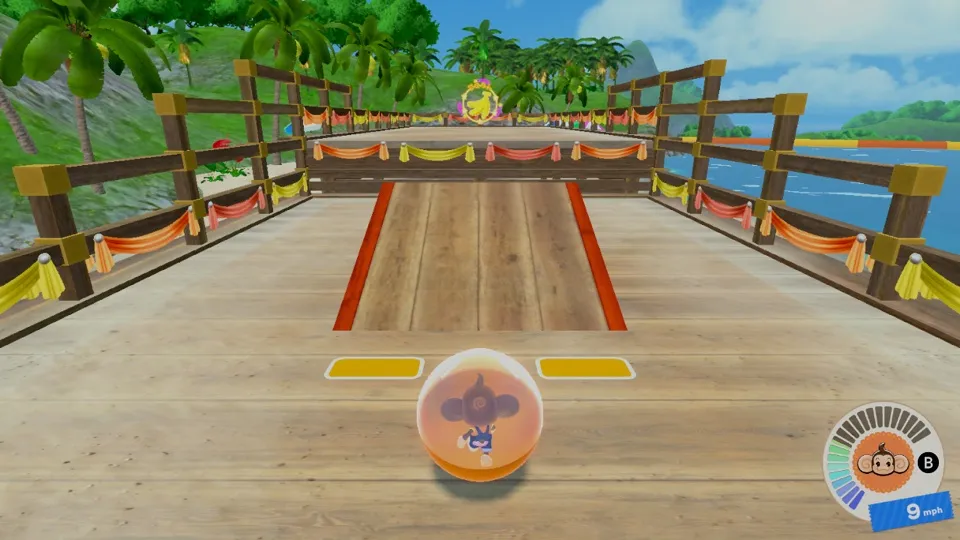 Super Monkey Ball Banana Rumble running through nxnative